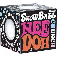 Enjoy a cool and crunchy squeeze with the Schylling NeeDoh Snow Ball Crunch Squishy Fidget Toy. Featuring a snowball-inspired design and a soft exterior with a satisfying crunchy texture inside, this unique fidget toy delivers an engaging sensory experience with every press. Perfect for classrooms, travel, gift bags, and desk fidgeting, Snow Ball Crunch provides tactile sensory fun in a fun winter-themed design.
