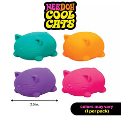 Schylling NeeDoh Cool Cats Assorted Colors Squishy Fidget Toy