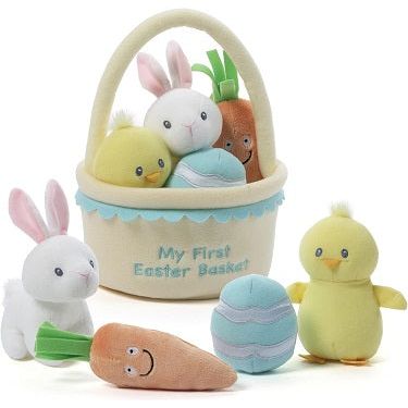 GUND Baby My 1st Easter Basket Plush Playset, 5 Pieces, 9 in. | Galactic Toys & Collectibles
