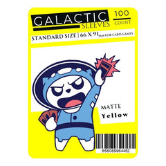 These solid color sleeves hold standard size cards. Clear side uses non-glare matte material for softer feel and smoother shuffle. Stores and protects standard sized cards. 100 sleeves per package. 66 x 91mm size sleeves for card games, perfect for Pokemon, Magic: the Gathering, Digimon, One Piece, and other card games!