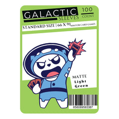 These solid color sleeves hold standard size cards. Clear side uses non-glare matte material for softer feel and smoother shuffle. Stores and protects standard sized cards. 100 sleeves per package. 66 x 91mm size sleeves for card games, perfect for Pokemon, Magic: the Gathering, Digimon, One Piece, and other card games!