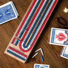 Bicycle 3 Track Cribbage Board Set