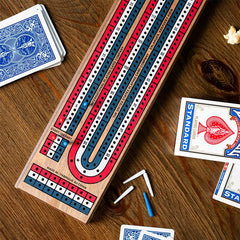 Bicycle 3 Track Cribbage Board Set