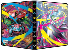 4-Pocket Portfolios for Pokemon feature a vibrant, full-art cover. Each portfolio stores and protects up to 40 standard size cards single-loaded and 80 cards double-loaded in archival-safe polypropylene pages. There are also pages in the center of the portfolio to store up to 4 oversized cards. Made in California, U.S.A.