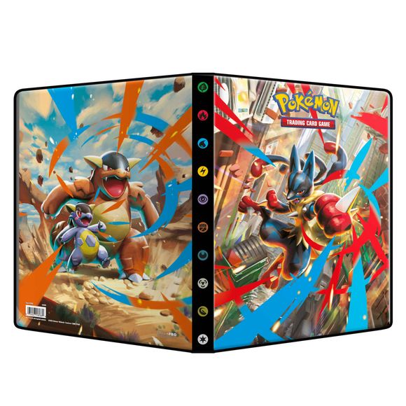 9-Pocket Portfolios for Pokemon feature a vibrant, full-art cover. Each portfolio stores and protects up to 90 standard size cards single-loaded and 180 cards double-loaded in archival-safe polypropylene pages. Made in California, U.S.A.