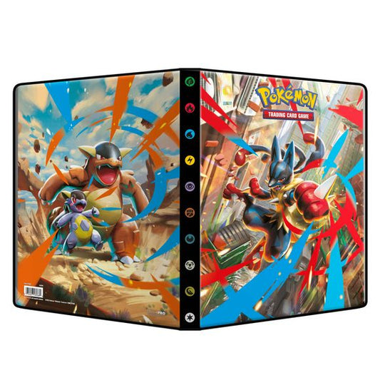 9-Pocket Portfolios for Pokemon feature a vibrant, full-art cover. Each portfolio stores and protects up to 90 standard size cards single-loaded and 180 cards double-loaded in archival-safe polypropylene pages. Made in California, U.S.A.