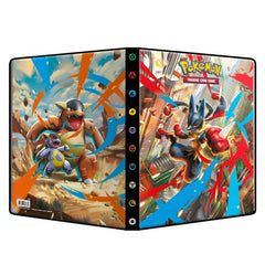 9-Pocket Portfolios for Pokemon feature a vibrant, full-art cover. Each portfolio stores and protects up to 90 standard size cards single-loaded and 180 cards double-loaded in archival-safe polypropylene pages. Made in California, U.S.A.