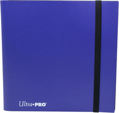 12-pocket Royal Purple PRO-Binder with embossed middle black web material gives cards a classic framed look. Side loading pocket design to prevent cards from easily falling out. Elastic strap holds the binder shut when not in use. All materials made from archival-safe, acid-free non-PVC material. Holds 480 cards in Ultra Pro Deck Protector sleeves.