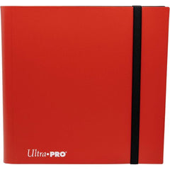 12-pocket Apple Red PRO-Binder with embossed middle black web material gives cards a classic framed look. Side loading pocket design to prevent cards from easily falling out. Elastic strap holds the binder shut when not in use. All materials made from archival-safe, acid-free non-PVC material. Holds 480 cards in Ultra Pro Deck Protector sleeves.