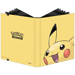 9-Pocket PRO-Binders for Pokemon are designed for collecting and organizing your favorite trading cards. This PRO-Binder features a vibrant, full-art cover of Pikachu, and includes an elastic strap closure. Side-loading pockets and low-friction material help keep cards in place. Safely stores up to 360 cards in archival-safe, acid-free, non-PVC pages.