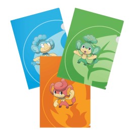 Organize and store your deck lists, tournament notes, and more in Tournament Folios for Pokemon! Each folio features a vibrant, full-art cover of an iconic Pokemon, plus an accent of their corresponding type. The thumb notch cut-out makes it easy to slide your decklist in and out. 3-Pack comes with one of each Pokemon character cover art. Sized to fit deck lists up to size A4. Measures approximately 8.6" x 12.2".