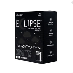 The next evolution of Ultra PRO's legendary ECLIPSE DECK PROTECTOR sleeves is here. Experience the enhanced texture, optimized shuffle feel, and the rigorously tested, consistent quality of the latest ECLIPSE formulation. Designed for competitive play and archival collections, ECLIPSE DECK PROTECTOR sleeves feature fully-opaque backings and split-resistant seals. ECLIPSE DECK PROTECTOR sleeves are available in matte and gloss fronts, standard and small sizes, and 10 vibrant colors.