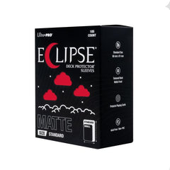 The next evolution of Ultra PRO's legendary ECLIPSE DECK PROTECTOR sleeves is here. Experience the enhanced texture, optimized shuffle feel, and the rigorously tested, consistent quality of the latest ECLIPSE formulation. Designed for competitive play and archival collections, ECLIPSE DECK PROTECTOR sleeves feature fully-opaque backings and split-resistant seals. ECLIPSE DECK PROTECTOR sleeves are available in matte and gloss fronts, standard and small sizes, and 10 vibrant colors.