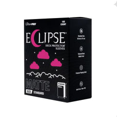 The next evolution of Ultra PRO's legendary ECLIPSE DECK PROTECTOR sleeves is here. Experience the enhanced texture, optimized shuffle feel, and the rigorously tested, consistent quality of the latest ECLIPSE formulation. Designed for competitive play and archival collections, ECLIPSE DECK PROTECTOR sleeves feature fully-opaque backings and split-resistant seals. ECLIPSE DECK PROTECTOR sleeves are available in matte and gloss fronts, standard and small sizes, and 10 vibrant colors.