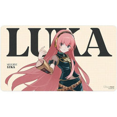 <p><strong>Ultra PRO Hatsune Miku Retro Soundscapes: Luka Playmat</strong> brings vibrant Megurine Luka artwork to your tabletop setup with a smooth, full-color design made for gaming and display. The soft fabric surface helps protect cards and accessories during play, while the non-slip rubber backing keeps the mat securely in place.</p>
<p>Measuring approximately 24" x 13.5", this officially licensed playmat is ideal for trading card games, tabletop gaming, tournaments, or use as an oversized desk and mo