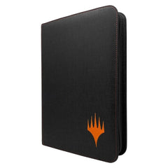 Ultra Pro introduces the Mythic Edition, their most premium accessories for Magic: The Gathering. This Zippered 9-pocket Pro-binder features a mythic orange embroidered Planeswalker symbol and matching stitching. Store and protect up to 360 standard-size trading cards with a secure zipper for extra protection.