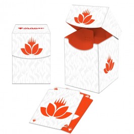 100+ Deck Boxes for Magic: The Gathering feature a vibrant, full-color artwork and includes a deck divider. Made with archival-safe, non-PVC, rigid polypropylene materials, you can store up to 100 double-sleeved cards with confidence. The self-locking lid keeps your cards securely stored when not in use, while also offering easy access. Sized for standard size trading cards.