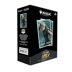 The 105ct APEX Deck Protector sleeves for Magic: The Gathering(R) --- FINAL FANTASY feature vibrant Final Fantasy - Universes Beyond art from the trading card game. Archival-safe polypropylene materials ensure you can sleeve your cards with confidence. Sized for standard size trading cards measuring 2.5 in. x 3.5 in. The gloss clear front lets your foil cards shine!