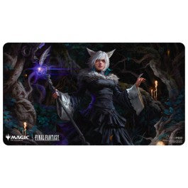 Playmats featuring popular Magic: The Gathering(R) --- FINAL FANTASY artwork. Made with a soft fabric top to reduce damage to cards during play and a non-slip rubber backing to keep the playmat from shifting during use, playmats enhance the gameplay experience. With dimensions of approximately 24 in. x 13.5 in., a playmat also makes an excellent oversize mousepad for home or office.