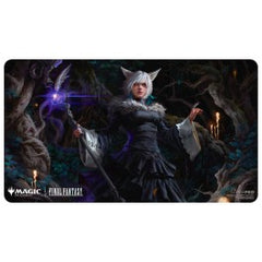Playmats featuring popular Magic: The Gathering(R) --- FINAL FANTASY artwork. Made with a soft fabric top to reduce damage to cards during play and a non-slip rubber backing to keep the playmat from shifting during use, playmats enhance the gameplay experience. With dimensions of approximately 24 in. x 13.5 in., a playmat also makes an excellent oversize mousepad for home or office.