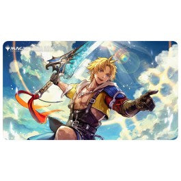 Playmats featuring popular Magic: The Gathering(R) --- FINAL FANTASY artwork. Made with a soft fabric top to reduce damage to cards during play and a non-slip rubber backing to keep the playmat from shifting during use, playmats enhance the gameplay experience. With dimensions of approximately 24 in. x 13.5 in., a playmat also makes an excellent oversize mousepad for home or office.
