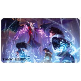 Playmats featuring popular Magic: The Gathering(R) --- FINAL FANTASY artwork. Made with a soft fabric top to reduce damage to cards during play and a non-slip rubber backing to keep the playmat from shifting during use, playmats enhance the gameplay experience. With dimensions of approximately 24 in. x 13.5 in., a playmat also makes an excellent oversize mousepad for home or office.