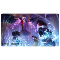 Playmats featuring popular Magic: The Gathering(R) --- FINAL FANTASY artwork. Made with a soft fabric top to reduce damage to cards during play and a non-slip rubber backing to keep the playmat from shifting during use, playmats enhance the gameplay experience. With dimensions of approximately 24 in. x 13.5 in., a playmat also makes an excellent oversize mousepad for home or office.