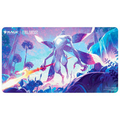 Playmats featuring popular Magic: The Gathering(R) --- FINAL FANTASY artwork. Made with a soft fabric top to reduce damage to cards during play and a non-slip rubber backing to keep the playmat from shifting during use, playmats enhance the gameplay experience. With dimensions of approximately 24 in. x 13.5 in., a playmat also makes an excellent oversize mousepad for home or office.