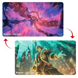 Double Sided Playmats featuring popular Magic: The Gathering(R) --- FINAL FANTASY artwork printed on both sides of the playmat. Made with a soft fabric material to reduce damage to cards during play, playmats enhance the gameplay experience. The double-sided artwork provides a unique addition to any Magic: The Gathering collection. With dimensions of approximately 24 in. x 13.5 in., a playmat also makes an excellent oversize mousepad for home or office.