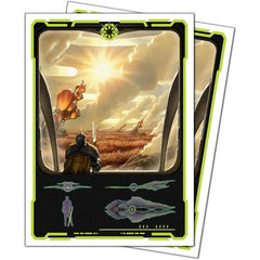 The 105ct APEX Deck Protector sleeves for Magic: The Gathering feature vibrant Edge of Eternities art from the trading card game. Archival-safe polypropylene materials ensure you can sleeve your cards with confidence. Sized for standard size trading cards measuring 2.5 in. x 3.5 in. The gloss clear front lets your foil cards shine!