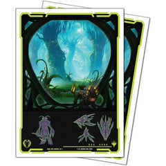 The 105ct APEX Deck Protector sleeves for Magic: The Gathering feature vibrant Edge of Eternities art from the trading card game. Archival-safe polypropylene materials ensure you can sleeve your cards with confidence. Sized for standard size trading cards measuring 2.5 in. x 3.5 in. The gloss clear front lets your foil cards shine!