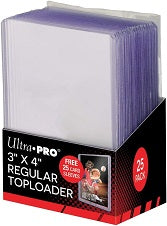 3' X 4' Toploader W/25 Soft Sleeves (63.5Mm X 88.9Mm). Holds Standard Size Card. Keeps Cards Clean.