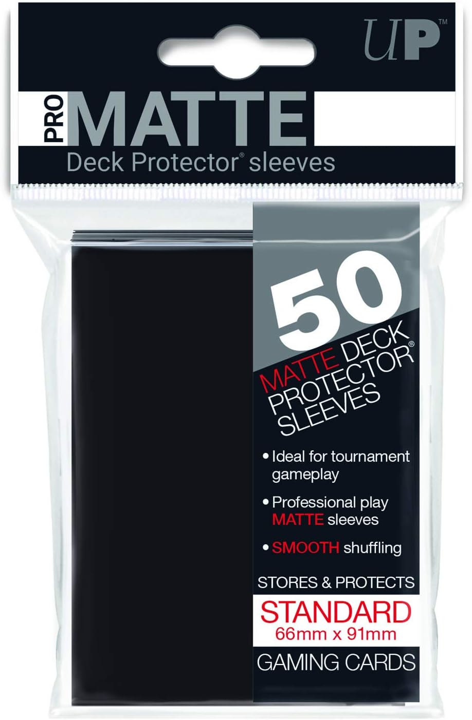 Ultra Clear Professional Matte Deck Protector Sleeves - Easy Shuffling. Ideal For Tournaments - Non Glare / Non Reflective - Acid Free / No Pvcee / No Pvc. Fits Inside Ultra Pro 9 Pocket Pages. 50 Sleeves ideal for gaming and collecting.
