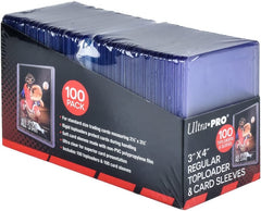 Protect your valuable collectible trading cards with the original Ultra PRO Toploaders and soft sleeves! This bundle combines both Toploaders and sleeves together in one convenient package to make your collecting hobby a breeze.