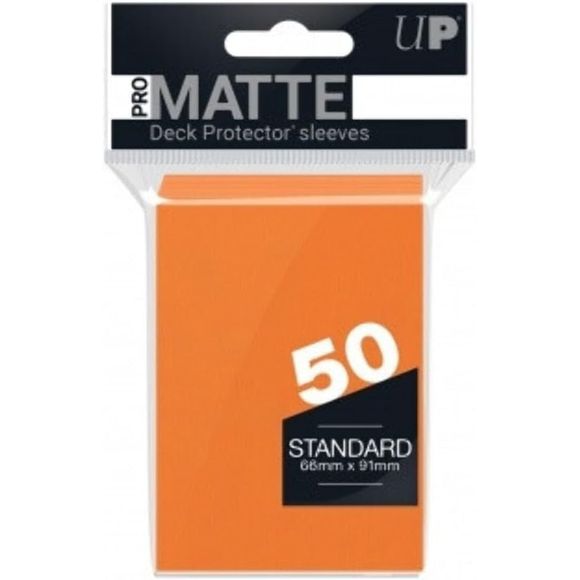 Ultra Clear Professional Matte Deck Protector Sleeves - Easy Shuffling. Ideal For Tournaments - Non Glare / Non Reflective - Acid Free / No Pvcee / No Pvc. Fits Inside Ultra Pro 9 Pocket Pages. 50 Sleeves ideal for gaming and collecting.