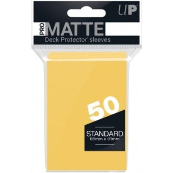 Ultra Pro Matte Sleeves Yellow