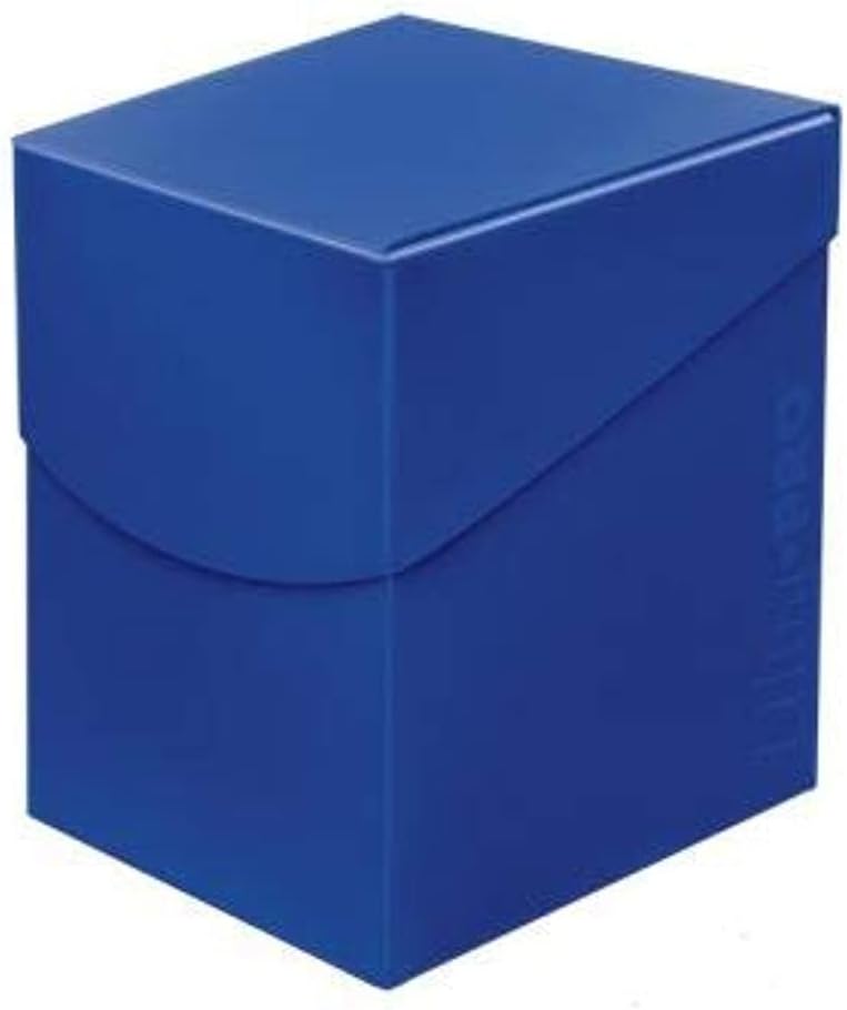 Holds up to 110 Standard gaming sleeved cards. Self-locking lid design with thumb notch for easy access to cards.