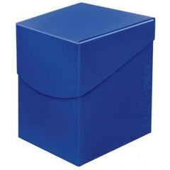 Holds up to 110 Standard gaming sleeved cards. Self-locking lid design with thumb notch for easy access to cards.