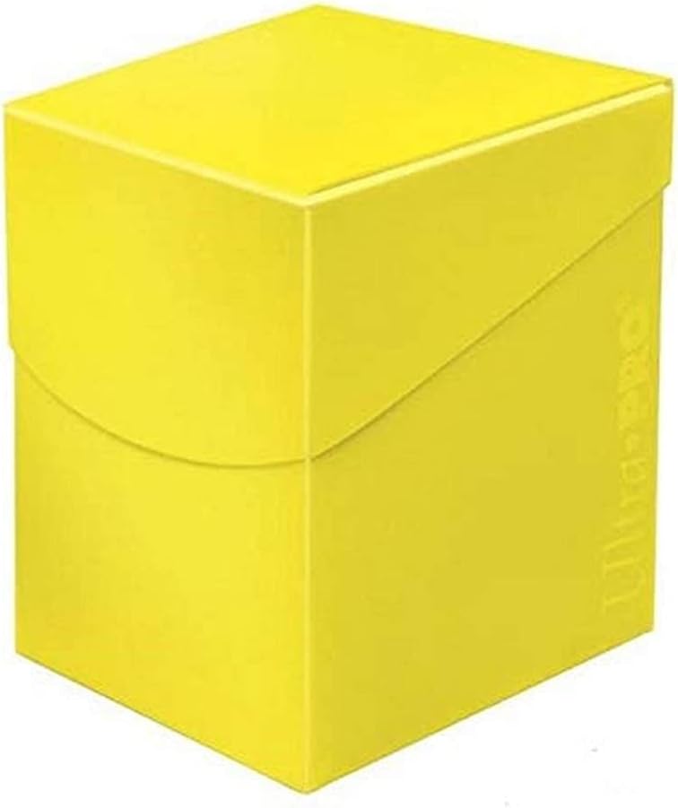 Holds up to 110 Standard gaming sleeved cards. Self-locking lid design with thumb notch for easy access to cards.
