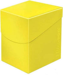 Holds up to 110 Standard gaming sleeved cards. Self-locking lid design with thumb notch for easy access to cards.