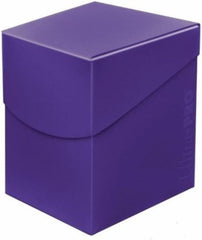 Holds up to 110 Standard gaming sleeved cards. Self-locking lid design with thumb notch for easy access to cards.