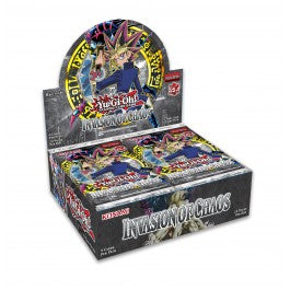 Invasion of Chaos is one of the most iconic Yu-Gi-Oh! TRADING CARD GAME booster sets of all time! For years, you could only get your hands on these coveted packs as part of the Legendary Collection, but now, just in time to celebrate the 25th anniversary of the card game, they're being made available as a standalone booster! Invasion of Chaos unleashed a variety of powerful cards that rewarded Duelists who packed their Decks with LIGHT and DARK Attribute monsters. The legendary Black Luster Soldier - Envoy