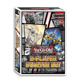 The new Yu-Gi-Oh! TCG 2-Player Starter Set is the perfect way for any new Duelist to learn the ropes, with a friend, their family, or all by themselves! Using 2 different Decks to go head-to-head, the Starter Sets 64-page comic book walks you through a scripted (non-randomized) Duel to teach Yu-Gi-Oh! TCG basics from the beginning, from your first card draw, through Summons and battles, to the Extra Decks Synchro and Xyz Monsters. After completing the teaching Duel, the Decks can be re-assembled to go throu