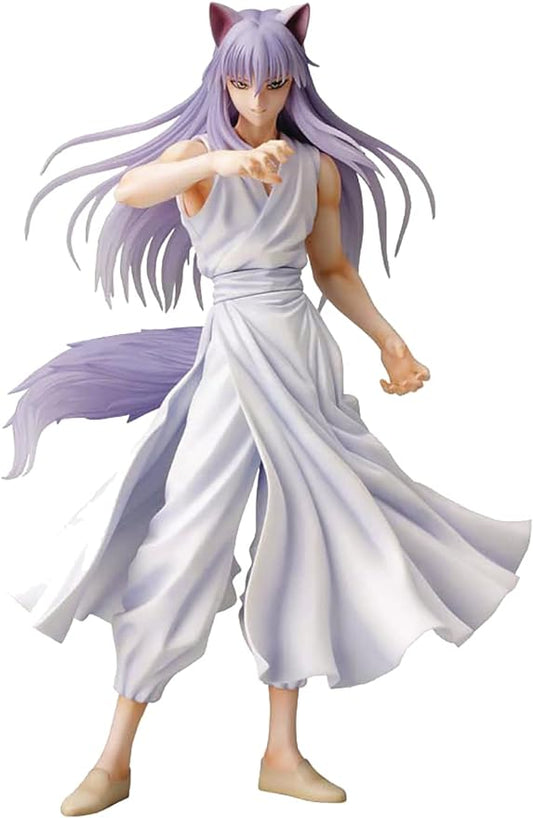 Created in 1990, the original comics “Yu Yu Hakusho” ran for years and was then adapted into a hit anime series. Telling the tale of a student who is brought back from the dead to serve as a “Spirit Detective” fighting supernatural crime. Now, the great characters from Yu Yu Hakusho are coming to you in the ARTFX J series!
Youko Kurama, the original form of Kurama, once known in the Demon World as a legendary bandit, is coming out as a figure!
He’s brought to life with his golden eyes and light purple hai