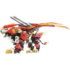 In 2023, celebrating its 40th anniversary, Zoids presents a high-end model for all Zoids fans! A supreme Zoids creation commemorating the 40th anniversary, it pursues lifelike movement and enhances anime authenticity to its fullest!
A 1/72 scale assembly kit that recreates Liger Zero Phoenix by combining Liger Zero (the base body) with Fire Phoenix. With an electric unit, flipping a switch simulates realistic animal walking, and the eyes and chest light up with LEDs. When in Liger Zero Phoenix mode, it wal