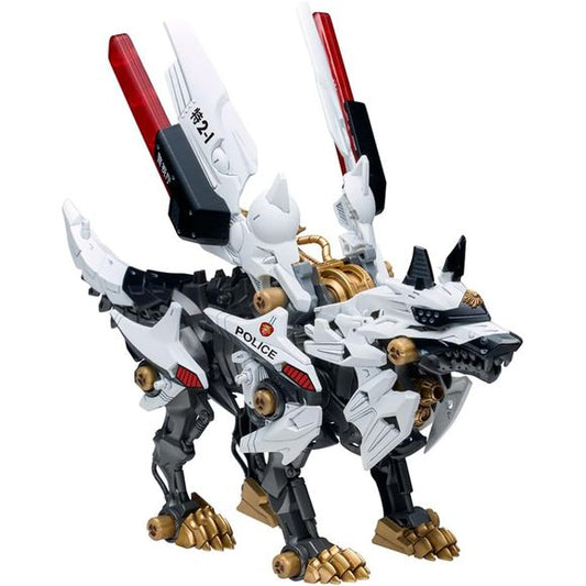 This unique collaboration is a double celebration -- it observes the 35th anniversary of "Patlabor" and the 40th anniversary of "Zoids" by imagining a new setting where the new Ingram MK-III and the Hunter Wolf Metropolitan Police Department work together! This Zoid was designed by well-known mechanical designer Hidetaka Tenjin; mechanical designer Yutaka Izubuchi will supervise the project, and screenwriter Kazunori Ito is involved in creating the world setting!
The popular Hunter Wolf from "Zoids Wild" h