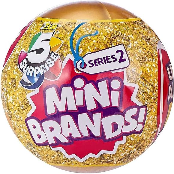 Treat yourself to a bit of mystery with this ZURU 5 Surprise Mini Brands mystery pack Series 2. Each ball features five individual sections, each of which contains a fun miniature small toy. A pool of over 500 possible items ensures this ZURU 5 Surprise Mini Brands mystery pack features a wide array of prizes to discover.
