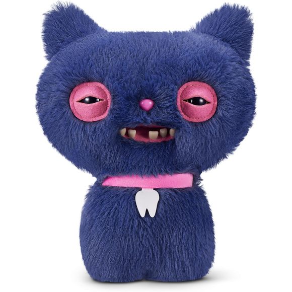 ZURU Fuggler Alley Cats “Cheezee” Grey 9-inch stuffed plush – a scrappy stray-turned-monster plush cat. These cats aren’t here to purr, they’re here to plot! Cheezee Grey may look like a scrappy stray, but once he sneaks into your home, the plush chaos begins — a master of disguise pretending to be an innocent alley cat just long enough to con his way inside.
Made from super-soft plush, this medium-sized 9 inch/22cm stuffed animal comes with creepy human-like teeth, a mischievous personality, and the rare