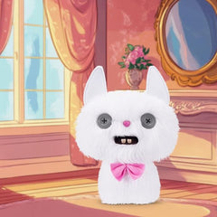 ZURU Fuggler Alley Cats Cheezee Blanco Peluche de 22,8 cm