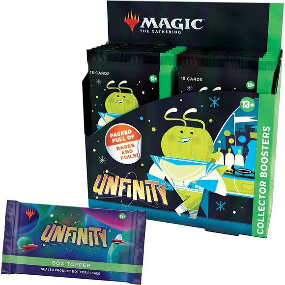 Magic: The Gathering Unfinity Collector Booster Box | 12 Packs + Box Topper (181 Magic Cards) | Galactic Toys & Collectibles